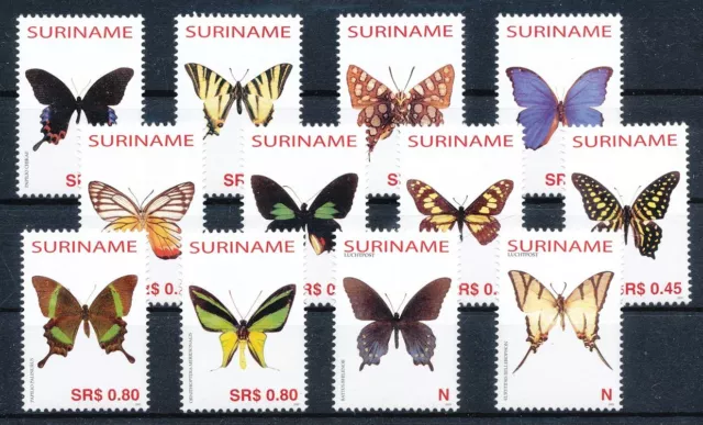 716877) Surinam Nr.1965-1976** Schmetterlinge