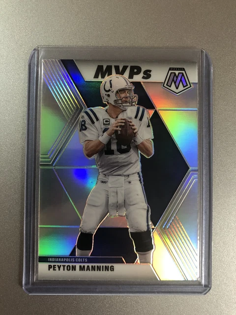 Peyton Manning Indianapolis Colts  Panini Mosaic NFL 2020  MVP’S  SILVER HOLO