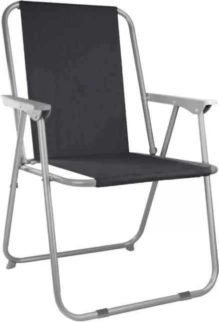 Sillas de camping aofunny silla plegable con reposabrazos portátil gris