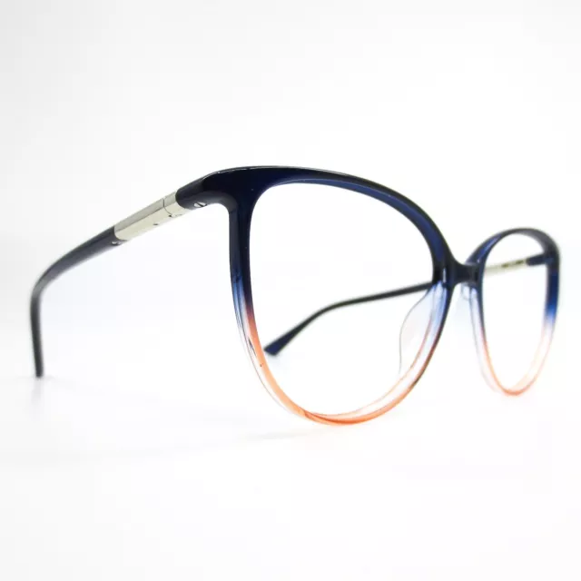 Calvin Klein CK21521 438 Blue Womens Cat Eye blue Eyeglasses frames 56-15-140 2