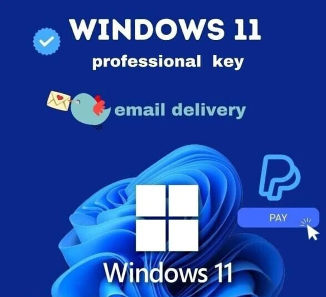window 11 pro key 32/64 bit