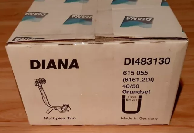 DIANA Multiplex Trio - Zu-/Ab-/Überlaufgarnitur für Badewannen