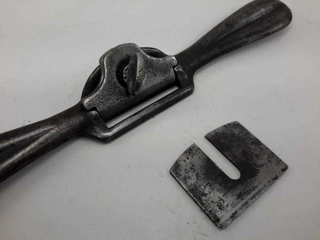 Vintage Stanley No. 64 Light Flat Bottom Straight Arm Spokeshave 3