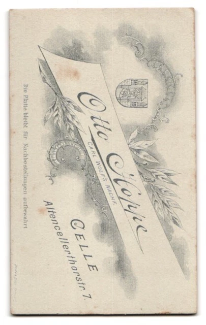 Fotografie Atelier Otto Hoppe, Celle, Altencellerthorstraße 7, Junger Soldat in 2