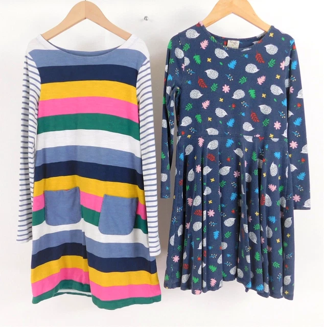 Frugi Mini Boden Woodland Dress Bundle 8-9 Years Hedgehog Stripes