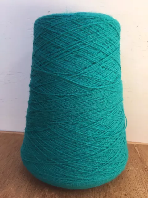 1 cono vintage nacional giratorio 100 % Vybran 2/24 hilo de manlar azulado tejido