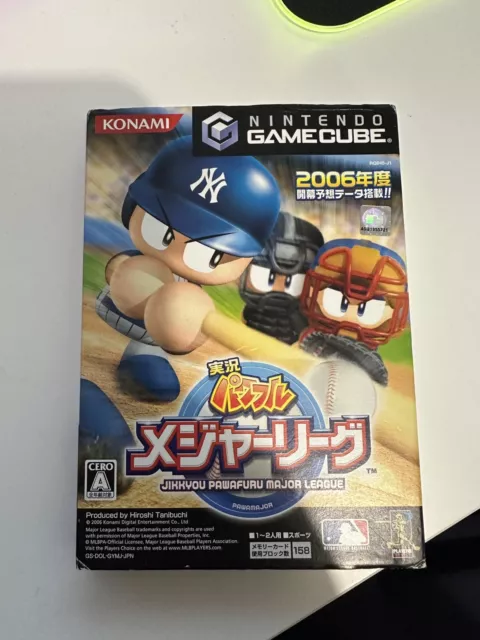 Nintendo Game Cube Jikkyou Pawafuru Major League GameCube GC TestedWork