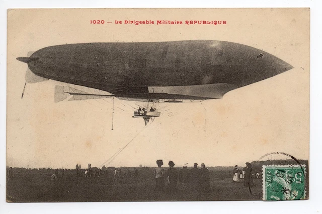 CPA AEROSTATION LE DIRIGEABLE LEBAUDY ANCIEN JAUNE DE 1904 | eBay