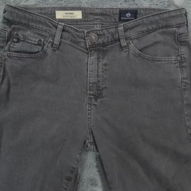 Adriano Goldschmied Jeans Womens 28x30* Gray The Prima Mid-Rise Cigarette AG