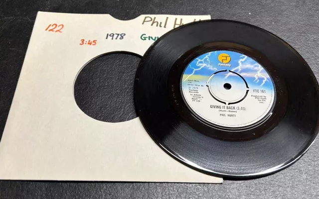 Phil Hurtt - Giving It Back - 7” Vinyl Single - Free P&P