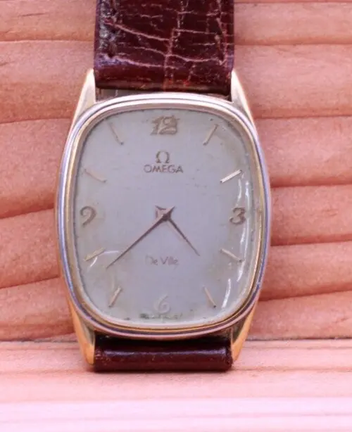 Omega De Ville Quartz Cal. 1365 Vintage Men's Dress Wrist Watch For Repair (Hg)