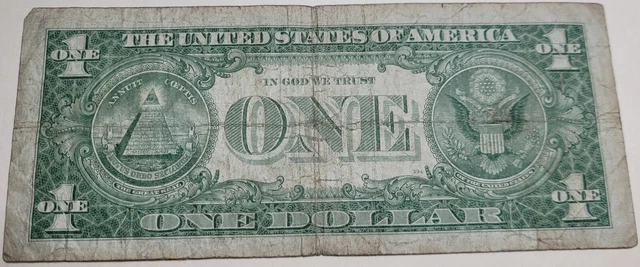 1957A One Dollar Well Circulated Silver Certificate Note - $1 Bill 2