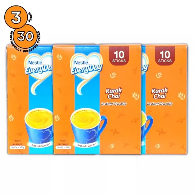3 - NESTLE Everyday Instant Tea Mix Karak Chai einfach heißes Wasser ...