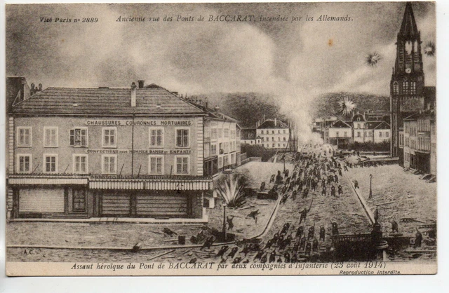 BACCARAT - Meurthe et Moselle - CPA 54 - Assaut Heroique du pont guerre 14