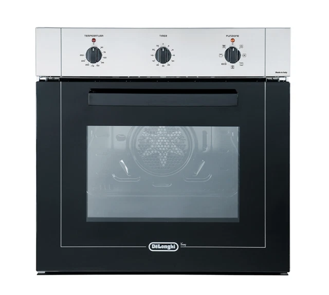 Longhi YMA6ED Four Électrique Encastrable Multifonctions Inox Et Verre Noir