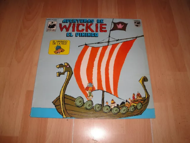 Aventuras De Wickie Vickie El Vikingo Lp De Vinilo Vinyl Año 1975 + Recortable