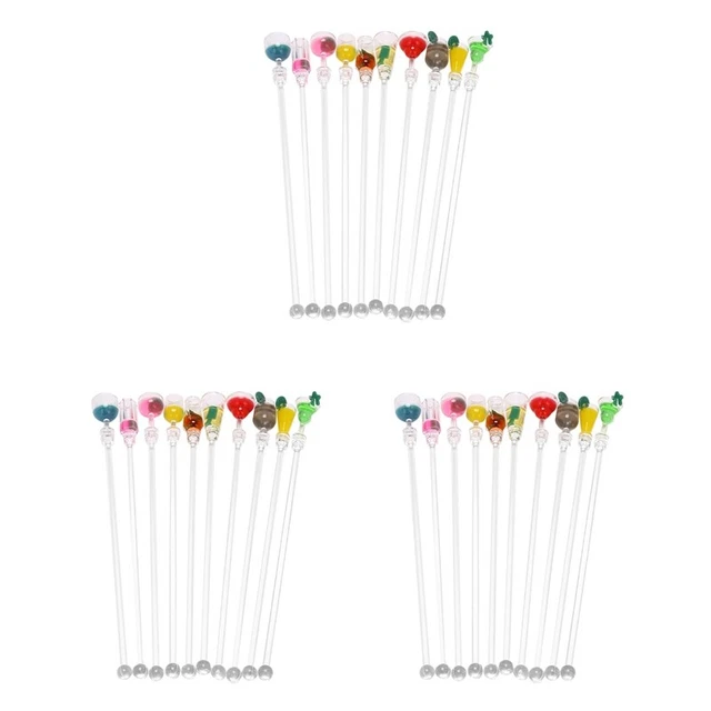 Set 30 pz frullatore cocktail miscelatore bevande acrilico frullatore Z2A2
