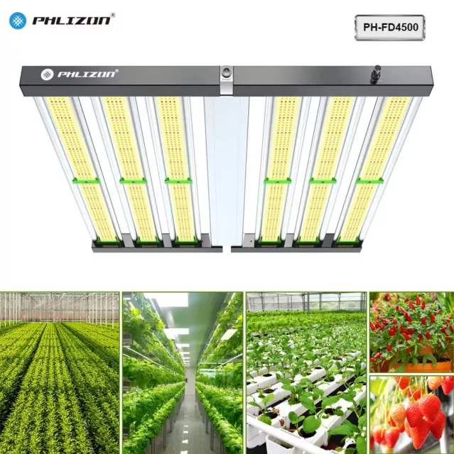 PHLIZON FD4500 450W LED Grow Light Bar Samsungled Full Spectrum Indoor Grow Lamp