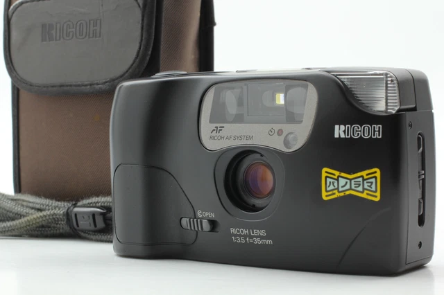 [Near MINT] Ricoh FF-9S Date Black Point & Shoot 35mm Film Camera From JAPAN