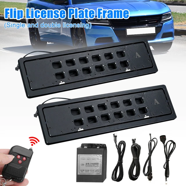 2 pz targa auto telecomando flip targa telaio + telecomando