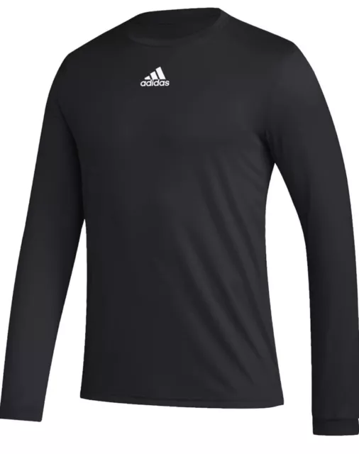 Adidas Men's Techfit Compression Long Sleeve Shirt - Black Medium