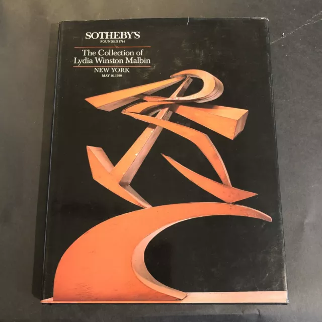 Sotheby’s Auction Catalog Collection Of Lydia Winston Malbin HC 1990