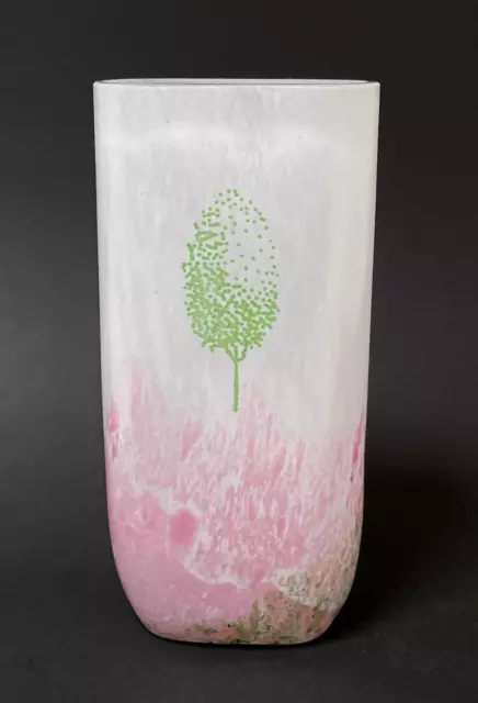 Kosta Boda Sweden Kjell Engman Art Glass Vase May Tree Scandinavian Signed