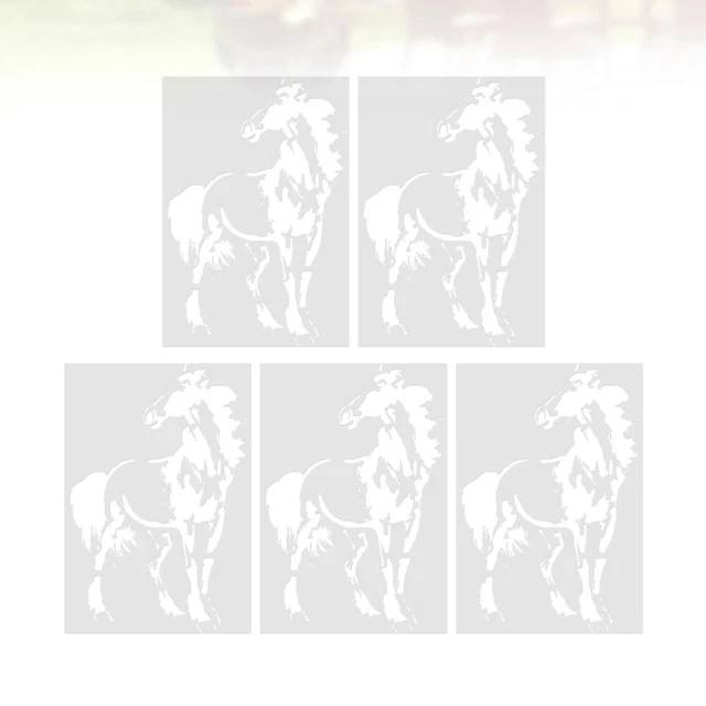 5 PCS DRAWING Animal Stencils Cake Pops Mold Horse Reusable Template £8