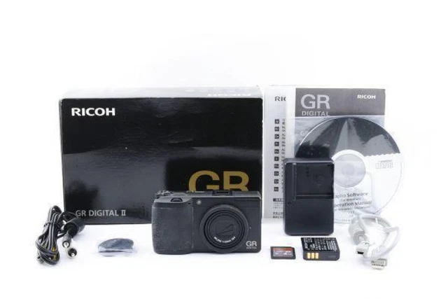 RICOH GR DIGITAL II 10.1MP Digital Camera Black CAMERA Tested Working JAPAN
