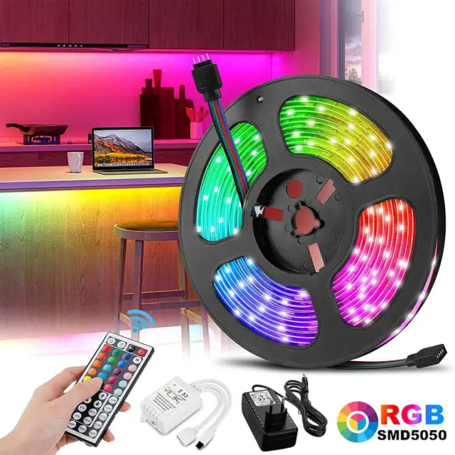 LED Band Streifen RGB 5050 Stripe Lichtleiste Lichtschlauch Farbwechsel 1-20m