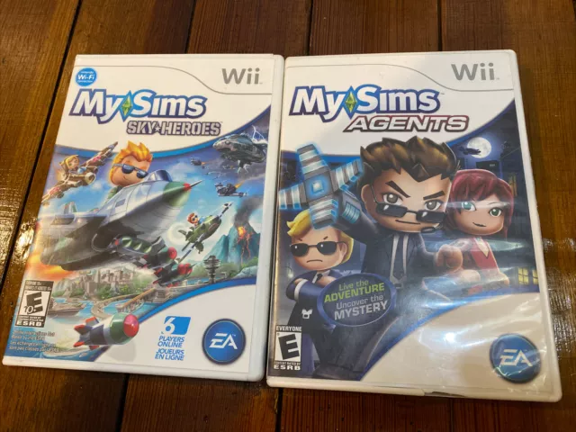 Nintendo Wii My Sims Agents & My Sims Sky Hero’s Both Missing Manuals