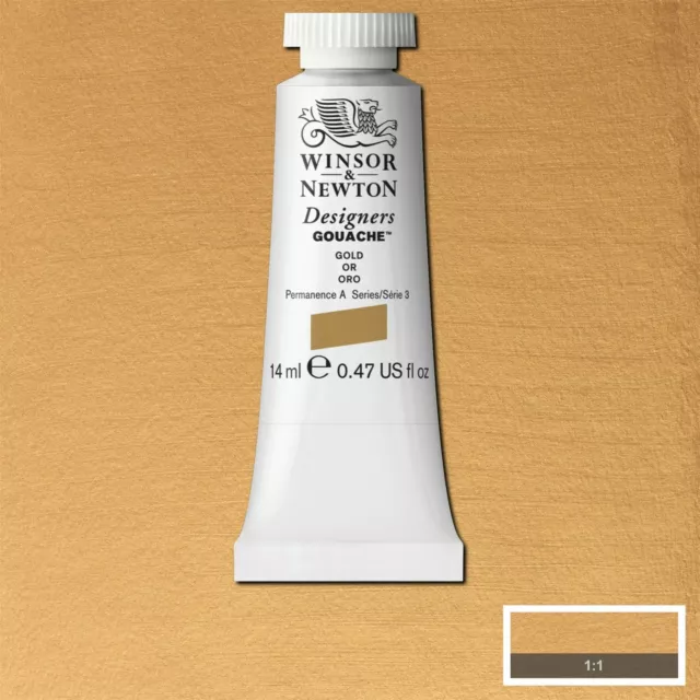 Winsor & Newton Designers Gouache Tube - Gold - 14ml