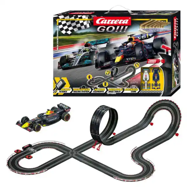 Carrera Go!!! Slotcar- und Rennbahn-Set Max Performance 6,3 m