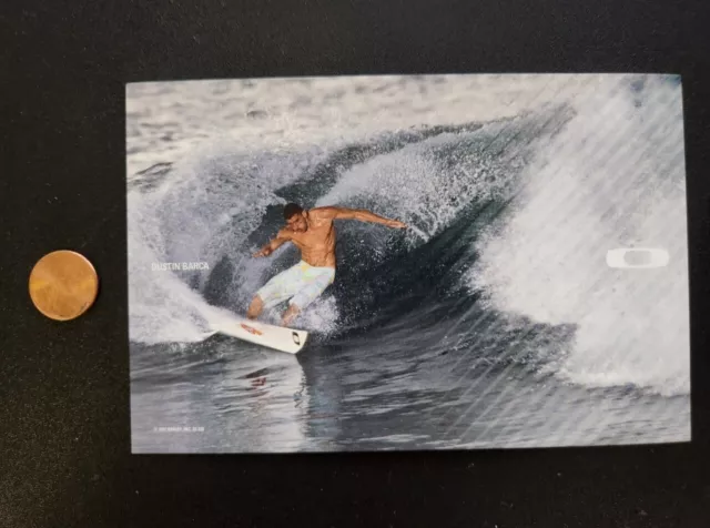 OAKLEY 2007 DUSTIN BARCA SURF dealer promo display card 2 Flawless New Old Stock