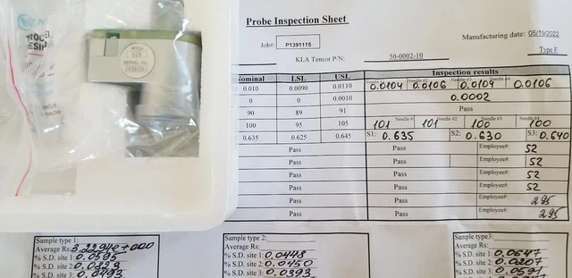 KLA Tencor 50-0002-02 PROBE HEAD TYPE F Prometrix RS RS35 RS75 4 point