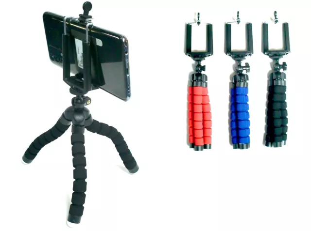 Tripod Stativ Handy Smartphone Flexibel Klemmstativ Kamera Halterung Selfie Foto