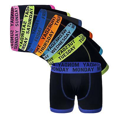 Boxers 7 Days Of The Week Boys Boxer Shorts Cotton Rich Kids Underwear Trunks