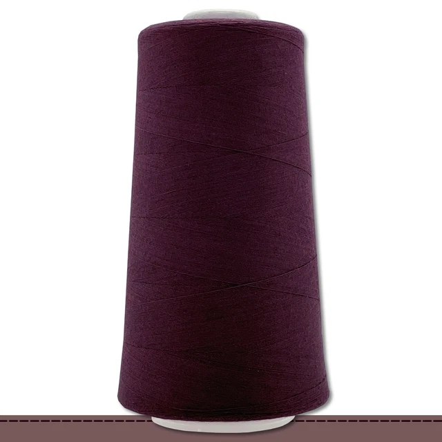 Lot De 4 Bobines De Fil Pour Surjeteuse - Polyester 100% - Vert Foncé - 2743 M - NE 40/2