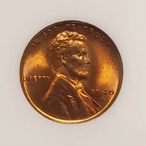 1940 S  Lincoln Head Cent  NGC  MS67 RD   Beautiful Registry Quality Wheatie 3