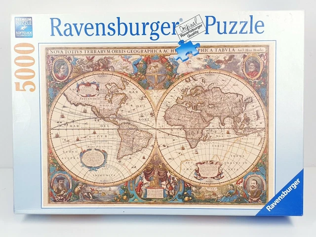 World Map 2007 RAVENSBURGER 5000 PIECE Jigsaw Puzzle Antique World Map 2007 EUR 44,00 ...