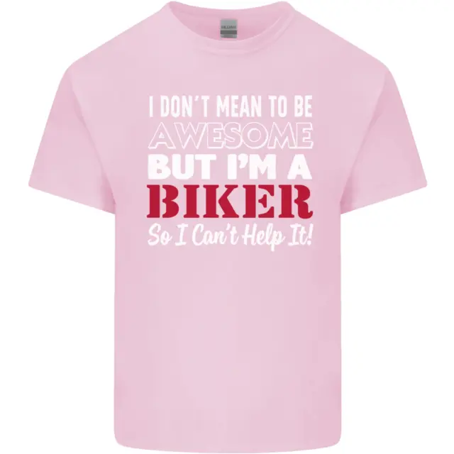 T-shirt top da uomo in cotone I Dont Mean to Be but Im a Biker 11
