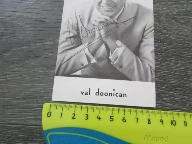 Val Doonican Irish 1960's Singer Early Original Hand Signed Promotional Photo 3