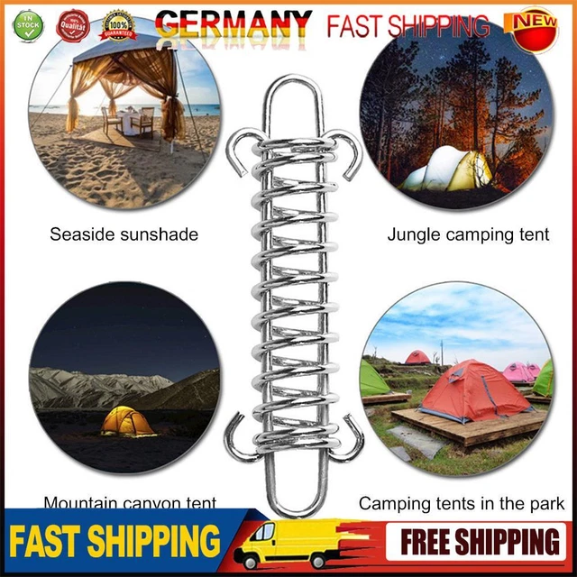 Windseil-Schnalle, für Outdoor, Camping, mit Federhaken, 5 Stück