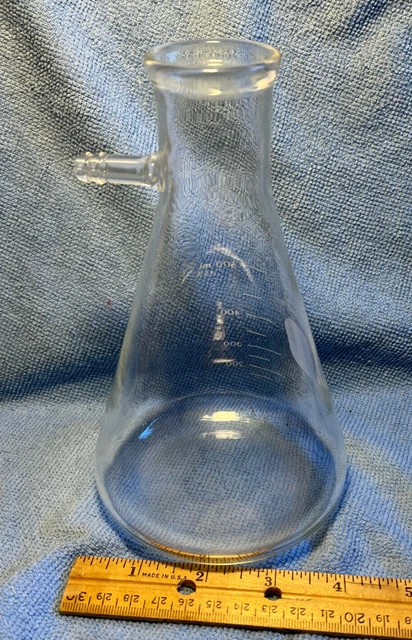 Pyrex Brand-#5340-500 mL Filter Flask-Graduated Heavy Wall-No Problems-Free Ship