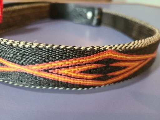 Harley-Davidson Vintage H.D. Embossed Eagles Wrapped Leather Belt 40.75" Overall