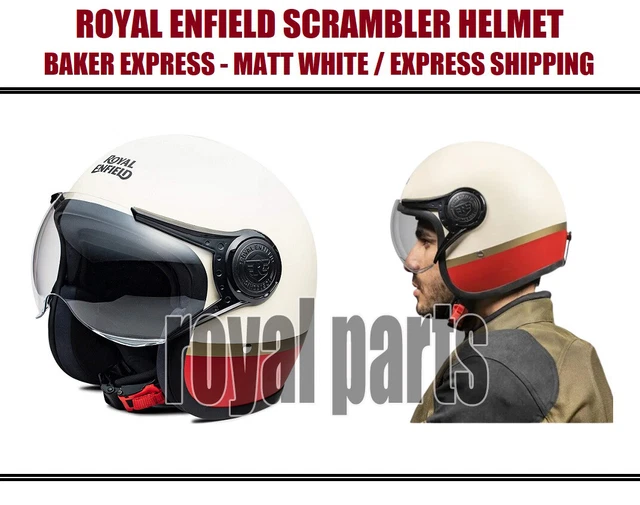 ROYAL ENFIELD SCRAMBLER "HELMET" Baker Express "Matt White" EUR 116,36