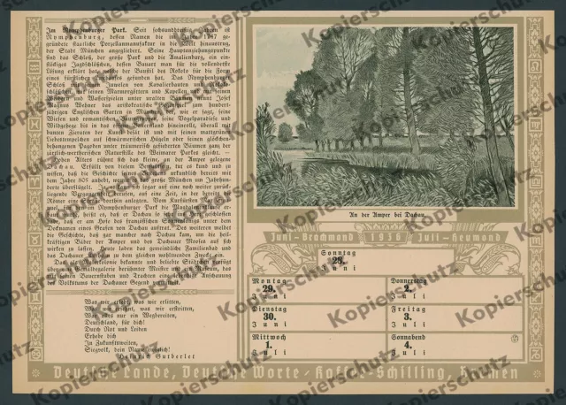 Fritz Bayerlein Nymphenburger Park Heuernte Bauern Pferdewagen München 1935 2