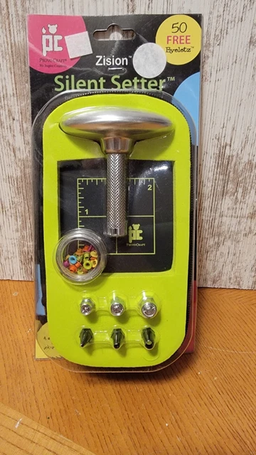 Juego de herramientas de 8 piezas Provo Craft Zion Zion Silent Setter con 50 ojales gratis