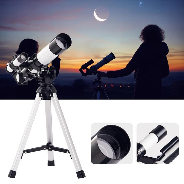 REFRACTING ASTRONOMICAL TELESCOPE with Star Mirror Monocula, Tripod