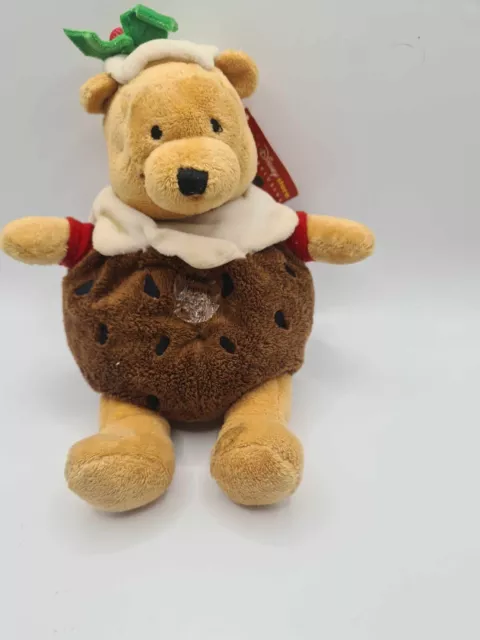 Disney Store Exclusive - Pooh Humorous Xmas - Winnie The Pooh Beanie Plush 8"